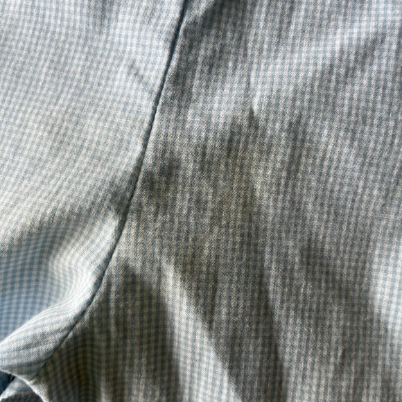 Petit Ami 6 month  blue gingham romper with Peter Pan collared shirt - Picture 8 of 8